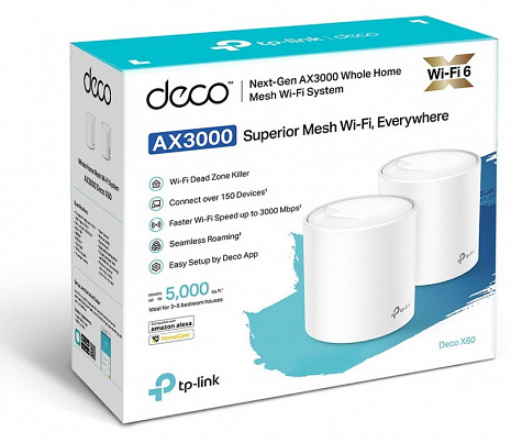 Mājas Wi-Fi tīkla sistēma (Mesh)  DECOX60(2-PACK)