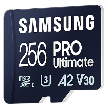 Карта памяти Samsung MicroSD Card with Card Reader PRO Ultimate 256 GB, microSDXC Memory Card, Flash memory class U3, V30, A2 MB-MY256SB/WW