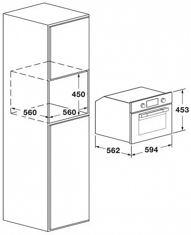 Mikroviļņu krāsns  FUGMO 4505 MT MBK