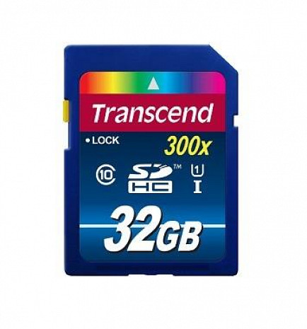 Карта памяти MEMORY SDHC 32GB UHS-I 300X/CLASS10 TS32GSDU1 TRANSCEND TS32GSDU1