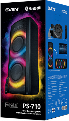 Skaņas sistēma ar karaoke  PS-710 Black