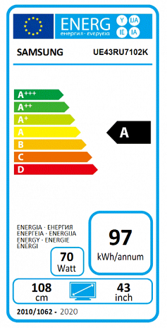 LED Televizors  UE43RU7102KXXH