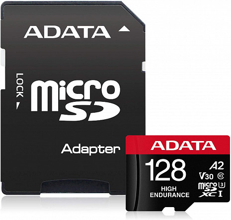 Atmiņas karte ADATA AUSDX128GUI3V30SHA2-RA1 Memory Card 128 GB, MicroSDXC, Flash memory class 10, Adapter, 80 MB/s, 100 MB/s AUSDX128GUI3V30SHA2