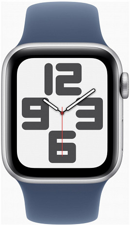 Viedpulkstenis Watch SE GPS 40mm Silver Aluminium Case with Denim Sport Band - S/M MXEC3ET/A