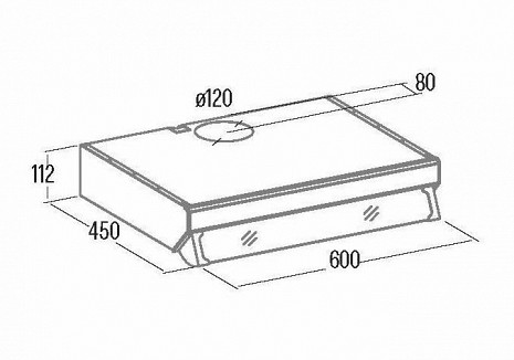 Tvaika nosūcējs  FK SLIM 6000 BK