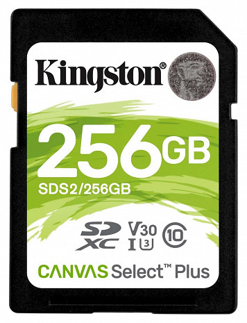 Atmiņas karte Kingston Canvas Select Plus - flash memory card - 256 GB - SDXC UHS-I SDS2/256GB