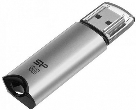 USB zibatmiņa Silicon Power USB Flash Drive Marvel Series M02 16 GB, Type-A USB 3.2 Gen 1, Silver SP016GBUF3M02V1S