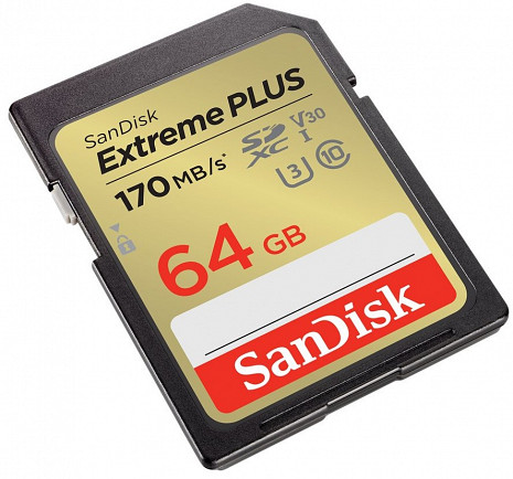 Карта памяти MEMORY SDXC 64GB UHS-I/SDSDXW2-064G-GNCIN SANDISK SDSDXW2-064G-GNCIN