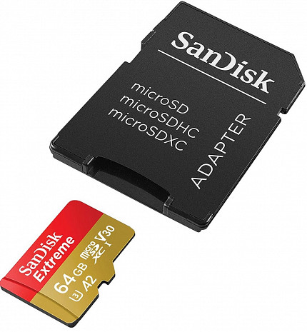 Карта памяти MEMORY MICRO SDXC 64GB UHS-I/W/A SDSQXAH-064G-GN6MA SANDISK SDSQXAH-064G-GN6MA