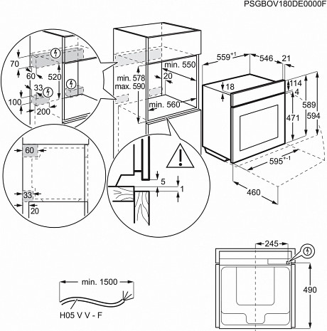 Духовка, духовой шкаф  EOABS39WZ