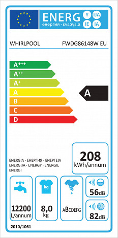 Veļas mašīna  FWDG86148W EU