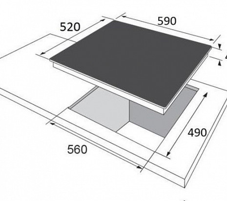 Plīts virsma  BHGI61050