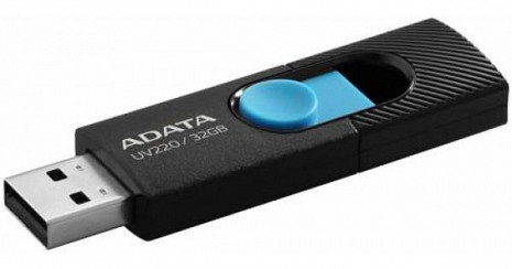 USB zibatmiņa MEMORY DRIVE FLASH USB2 32GB/BLUE AUV220-32G-RBKBL ADATA AUV220-32G-RBKBL