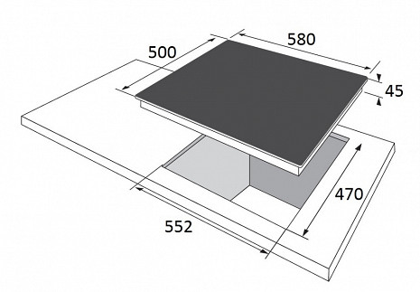 Plīts virsma  BHMI610302