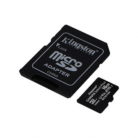 Atmiņas karte MEMORY MICRO SDHC 16GB UHS-I W/ADAPTER SDCS2/16GB KINGSTON SDCS2/16GB
