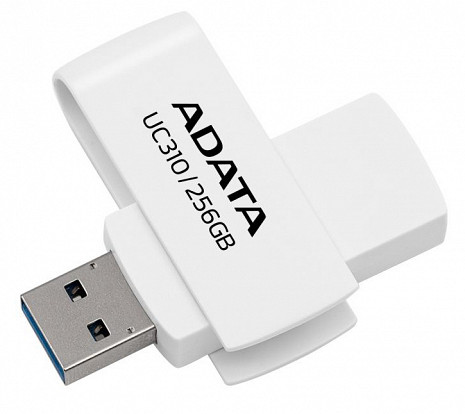 USB zibatmiņa MEMORY DRIVE FLASH USB3.2 256G/WHITE UC310-256G-RWH ADATA UC310-256G-RWH