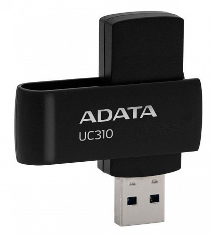 USB zibatmiņa MEMORY DRIVE FLASH USB3.2 128G/BLACK UC310-128G-RBK ADATA UC310-128G-RBK