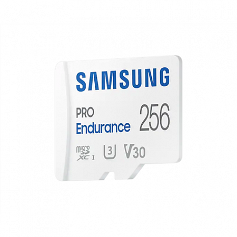 Карта памяти Samsung PRO Endurance MB-MJ256KA/EU 256 GB, MicroSD Memory Card, Flash memory class U3, V30, Class 10, SD adapter MB-MJ256KA/EU