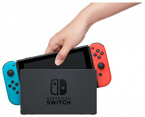 Spēļu konsole Nintendo Switch - Neon Blue + Neon Red Joy-Con 210211