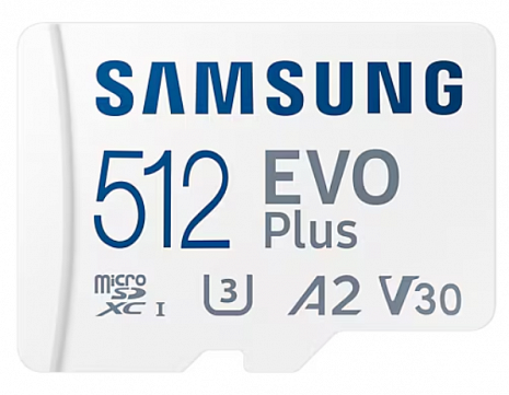 Atmiņas karte Samsung | microSD Card | EVO Plus | 512 GB | microSDXC | Flash memory class 10 MB-MC512SA/EU