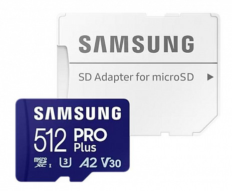Atmiņas karte MEMORY MICRO SDXC PRO+ 512GB/W/ADAPT MB-MD512SA/EU SAMSUNG MB-MD512SA/EU