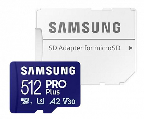 Карта памяти MEMORY MICRO SDXC PRO+ 512GB/W/ADAPT MB-MD512SA/EU SAMSUNG MB-MD512SA/EU