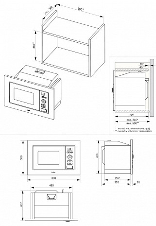 Микроволновая печь  AMM20BEWH