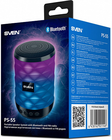 Portatīvais skaļrunis  PS-55 Black