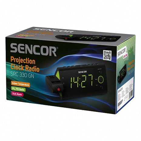 Radio modinātājs ar projekciju  SRC 330 GN