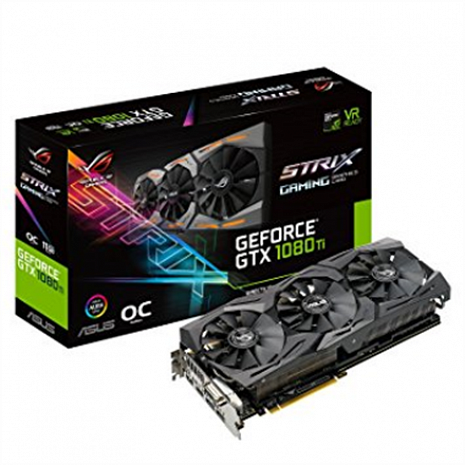 Grafiskā karte GeForce GTX 1080 TI ROG-STRIX-GTX1080TI-O11G-GAMING