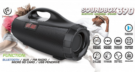 Portatīvais skaļrunis SoundBox 390 RBLGLO00033