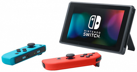 Spēļu konsole Nintendo Switch - Neon Blue + Neon Red Joy-Con 210211