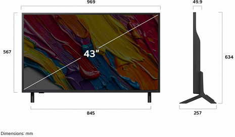 QNED Televizors  43QNED82A3B