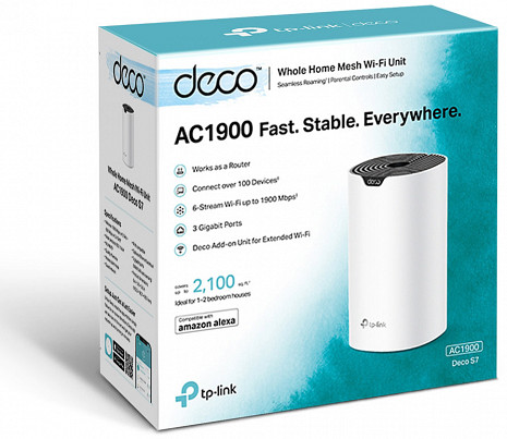 Mājas Wi-Fi tīkla sistēma (Mesh)  Deco S7(1-pack)
