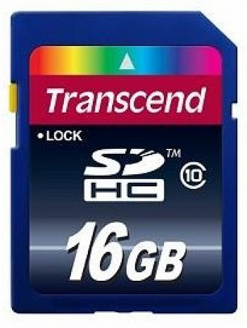 Карта памяти MEMORY SDHC 16GB/CLASS10 TS16GSDHC10 TRANSCEND TS16GSDHC10