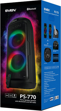 Skaņas sistēma ar karaoke  PS-770 Black