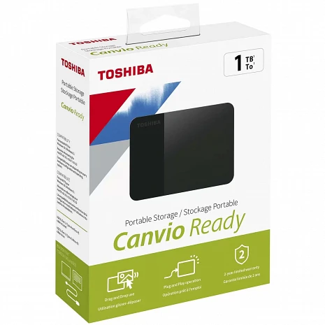 Cietais disks Toshiba Canvio Ready HDTP310EK3AA 1000 GB, 2.5 ", USB 3.2 Gen1, Black HDTP310EK3AA