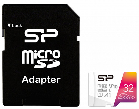 Карта памяти SILICON POWER 32GB, MICRO SDHC UHS-I, Class 10 SP032GBSTHBV1V20SP