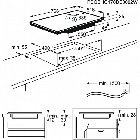 Поверхность плиты  IAE84411XB