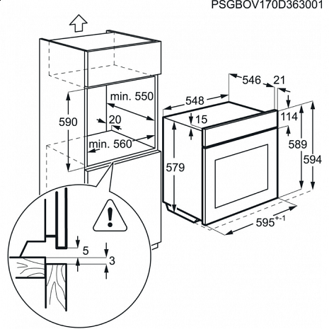 Духовка, духовой шкаф  BPS351120M