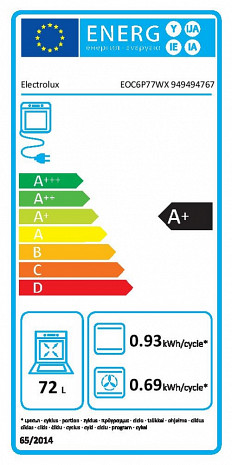 Духовка, духовой шкаф  EOC6P77WX
