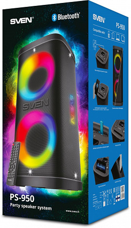 Skaņas sistēma ar karaoke  PS-950 Black
