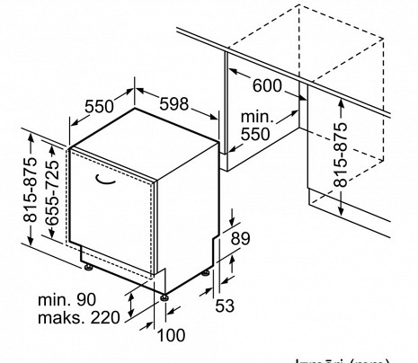 Trauku mazgājamā mašīna  SMV45EX00E