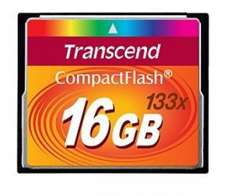 Карта памяти MEMORY COMPACT FLASH 16GB/133X TS16GCF133 TRANSCEND TS16GCF133