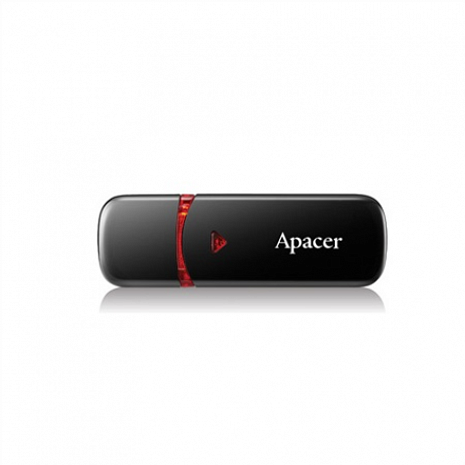 USB zibatmiņa APACER USB2.0 Flash Drive AH333 64GB Black RP Apacer AP64GAH333B-1