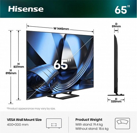 LED Televizors  65U7SE