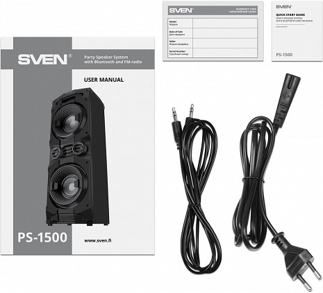 Skaņas sistēma ar karaoke  PS-1500 Black