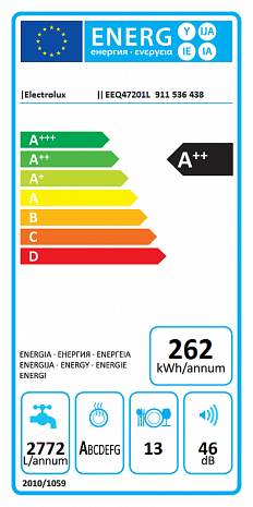 Trauku mazgājamā mašīna  EEQ47201L