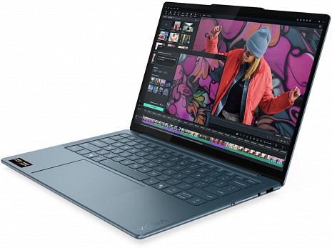 Portatīvais dators Lenovo Yoga Slim 7 14AKP10 AMD | Tidal Teal | 14 " | OLED | WUXGA | 1920 x 1200 pixels | Glossy | AMD Ryzen AI 5 | 330 | 16 GB | Soldered LPDDR5X | Solid-state drive capacity 512 GB | AMD Radeon 820M Graphics | Windows 11 Home | 802.11be | Bluetooth 83JY009XNT