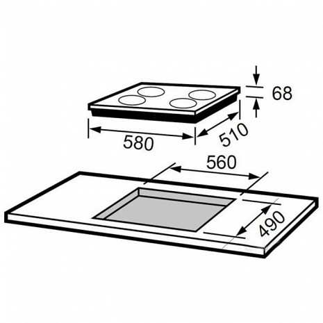 Поверхность плиты  I4D64S